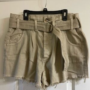 Free People Belted Shorts